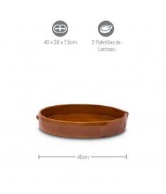 ASADORES OVALADOS LISOS DESDE 30 HASTA 65 CM 2