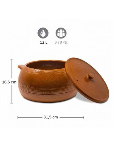 Lote de Asadores, cazuela y puchero de Barro