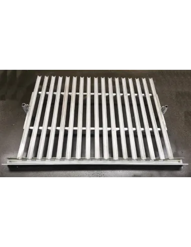 Grille argentine avec tige en forme de V et récupérateur de graisse