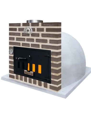 Bunker Seúl con embocadura frontón en LADRILLO MARRÓN