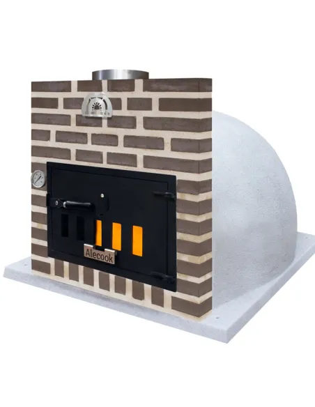 Bunker Seúl con embocadura frontón en LADRILLO MARRÓN