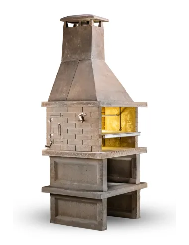 Barbacoa de Hormigón con baldas