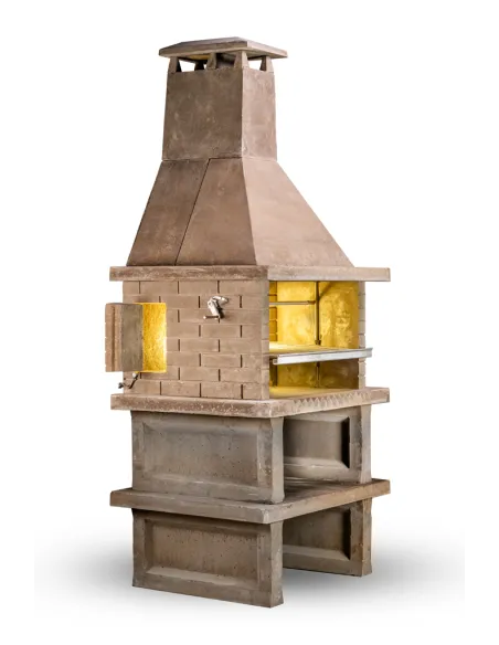 Barbacoa de Hormigón con baldas