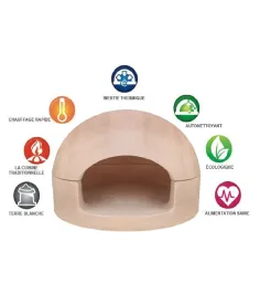 KIT completo BUNKER Horno, Puerta, Tiro, aislantes y Pirómetro + materiales de construcción 2