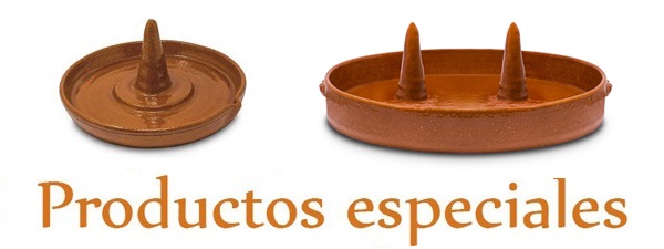 Imagen de asadores especiales de barro refractario con link a categor&iacute;a de asadores especiales